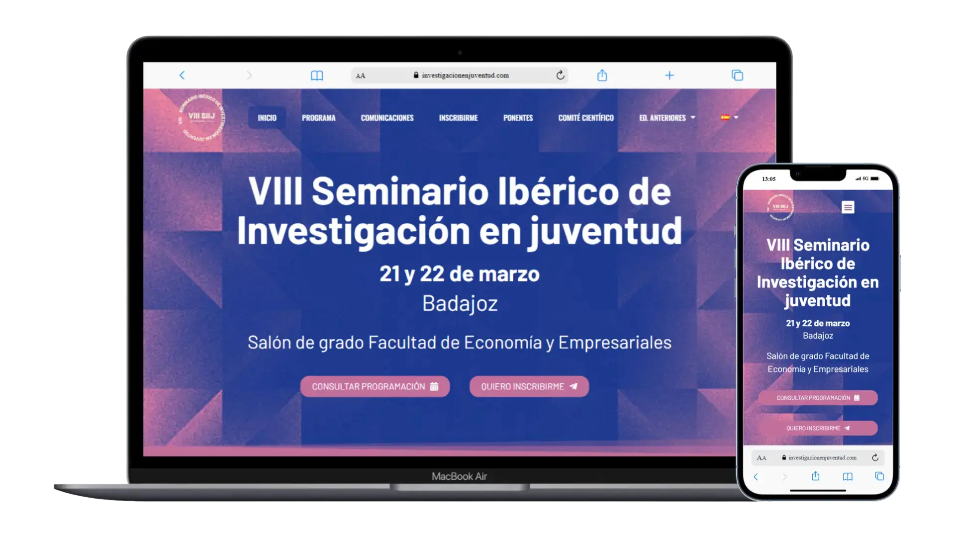 Diseño web para eventos y seminarios