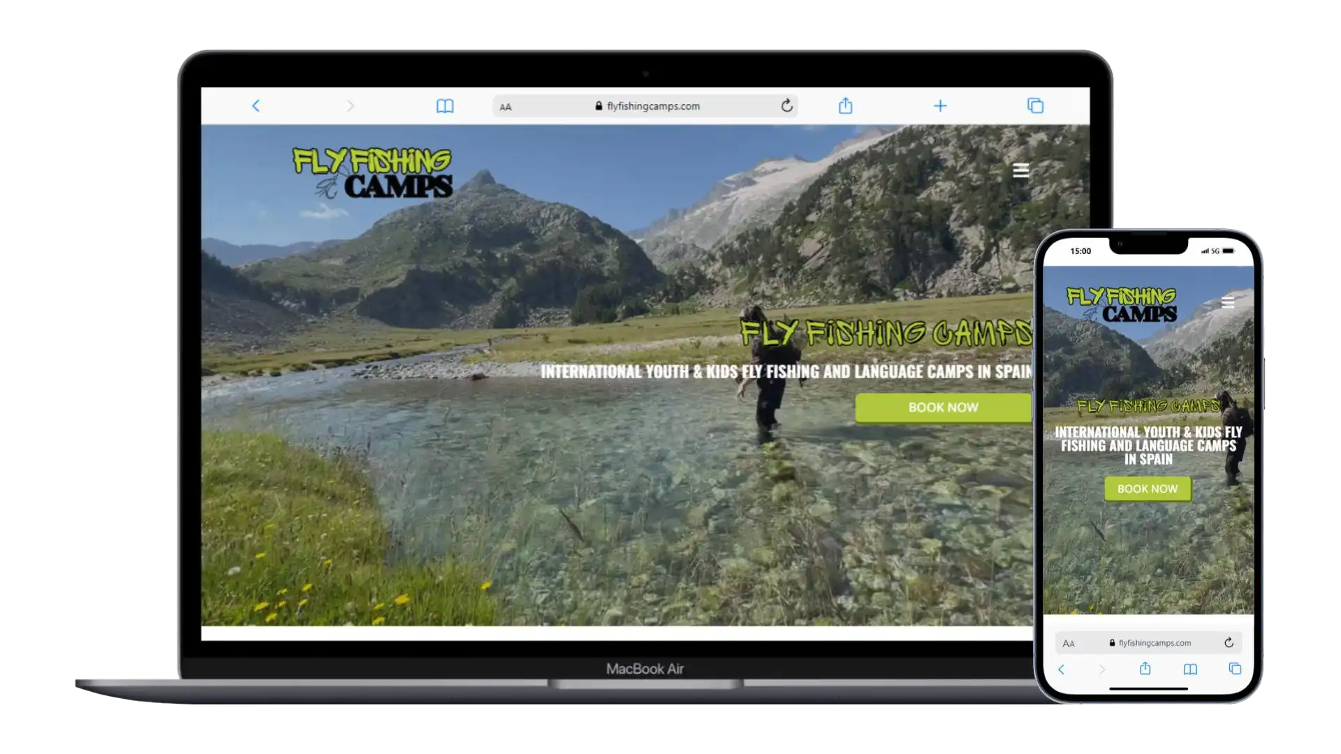 Diseño web campamentos